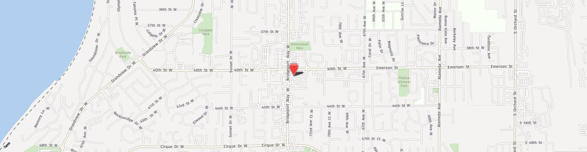 Location Map: 4103 Bridgeport Way W University Place, WA 98466